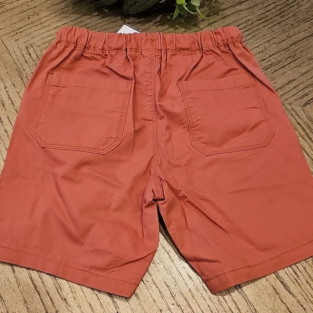NEXT Terracotta Drawstring Shorts Size 8 NWT